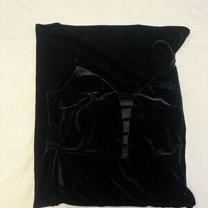 Elegant Black Velvet Dress